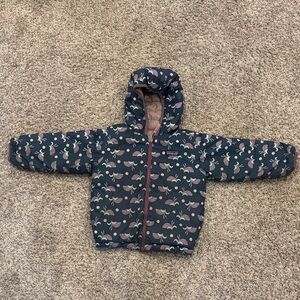 Patagonia Kids Patterned Jacket - Navy and Pink